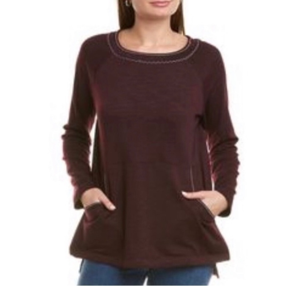 NWT Max Studio Soft Oversized Kangaroo Pocket Sweatshirt S